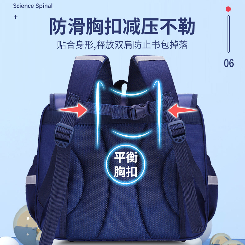 New Foreign Trade Export Primary School Student Horizontal Schoolbag Cross-Border Factory Children's Backpack Cartoon One-Piece Delivery