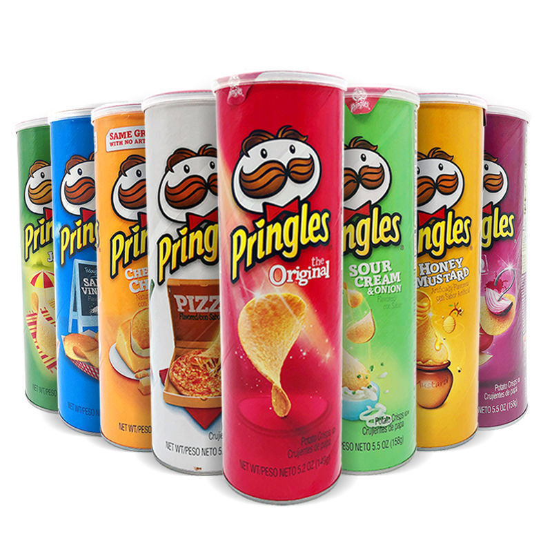 美国进口prinles/品客薯片158g多口味桶装办公室膨化零食品大礼包
