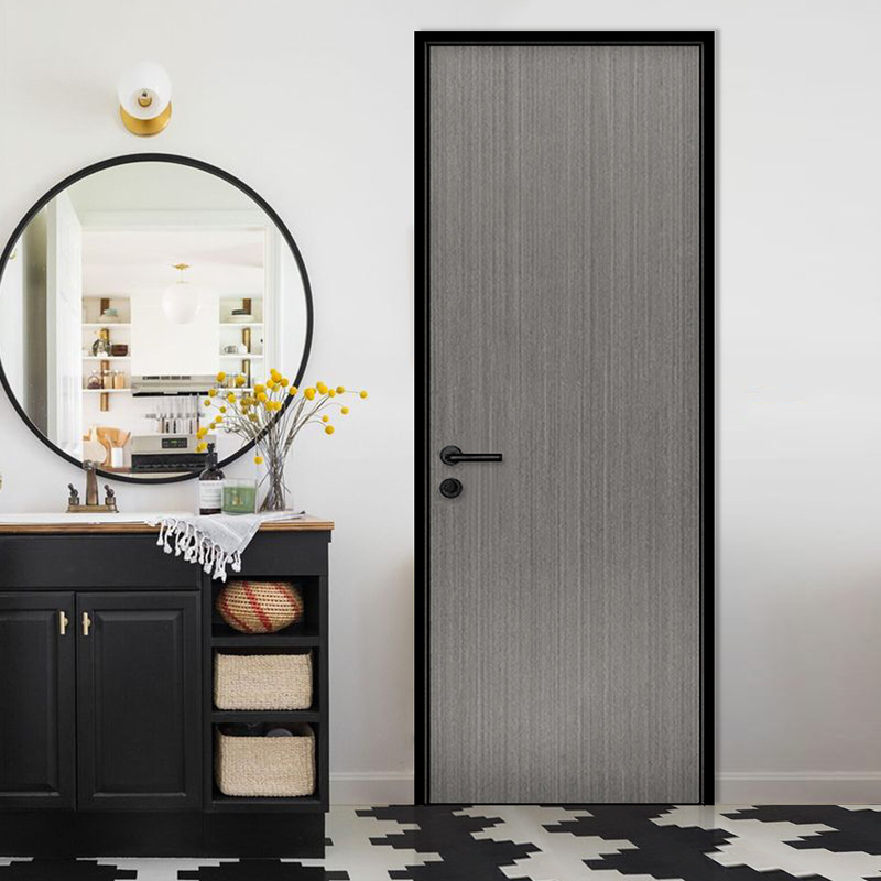 免漆实木门套装卧室门欧式平开原木谷仓门无漆静音门简约推拉