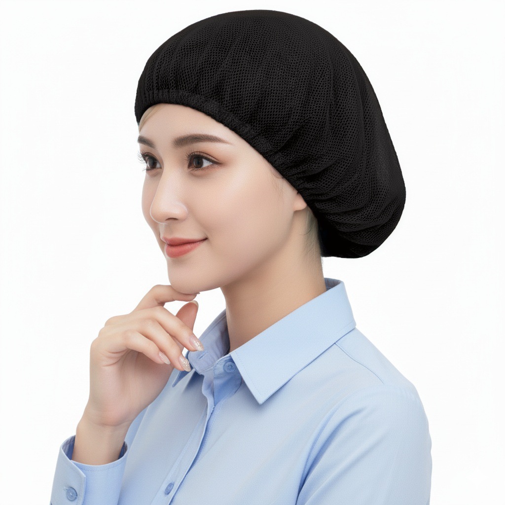 工厂头发套透气卫生网帽男女工作帽食品帽车间帽防尘帽非一次性