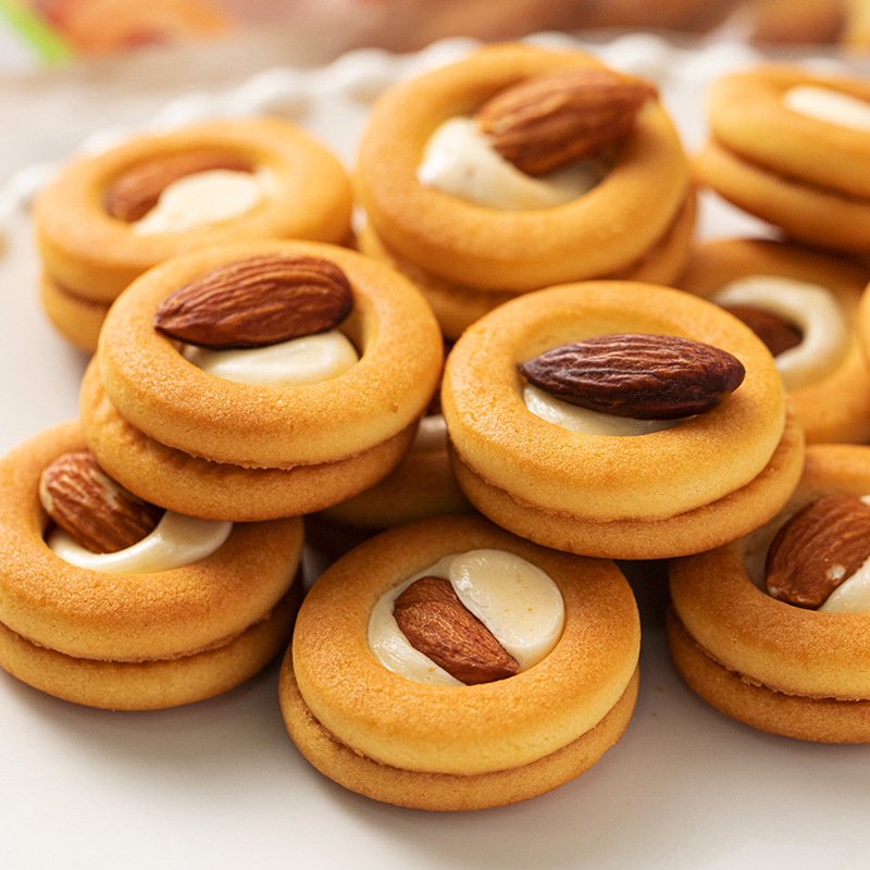 牛轧塔圆圈坚果圈圈披萨小饼干饼胚曲奇商用私房烘焙原材料-阿里巴巴