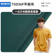 75D36F平板布 全涤佳积布运动针织面料 运动服T恤面料平板布批发