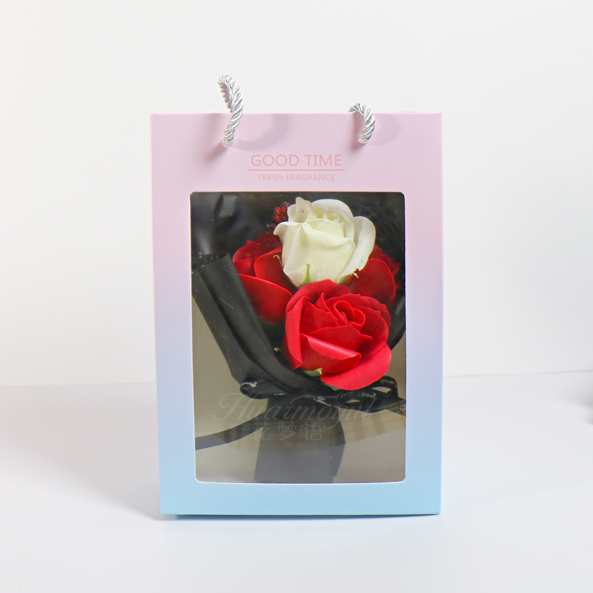 Soap Flower Bouquet Rose Carnation Small Bouquet Gift Box Mother's Day Teacher's Day Valentine's Day Gift Cross-Border