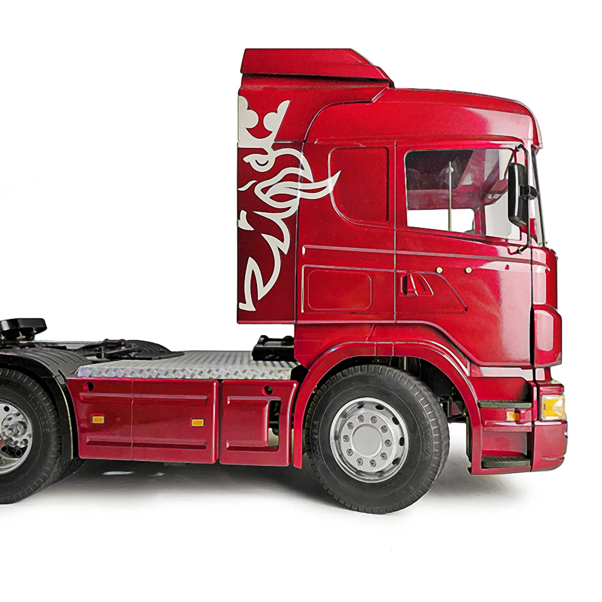 模型车1/14田宫tamiya拖头 cnc金属轮毂 b款泥头前轮后轮 一对装