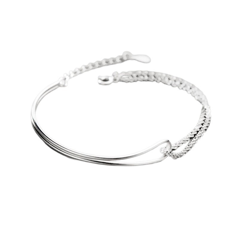 Chain Geometric Bracelet Female Minimalist Design Sense Korean All-Match Original Lines Twisted Girlfriends Bracelet Gift Accessories