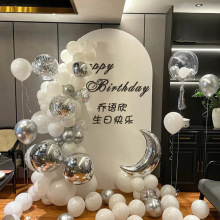 网红18岁成人礼男女生日快乐气球装饰求婚告白kt板场景布置背景墙