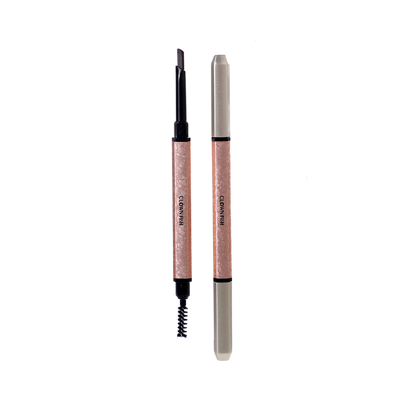 Makeup Clownfish Ultra-Fine Eyebrow Pencil Long Lasting Waterproof Non-Decolorizing Not Smudge Natural Misty Eyebrow Novice Lazy Eyebrow Pencil