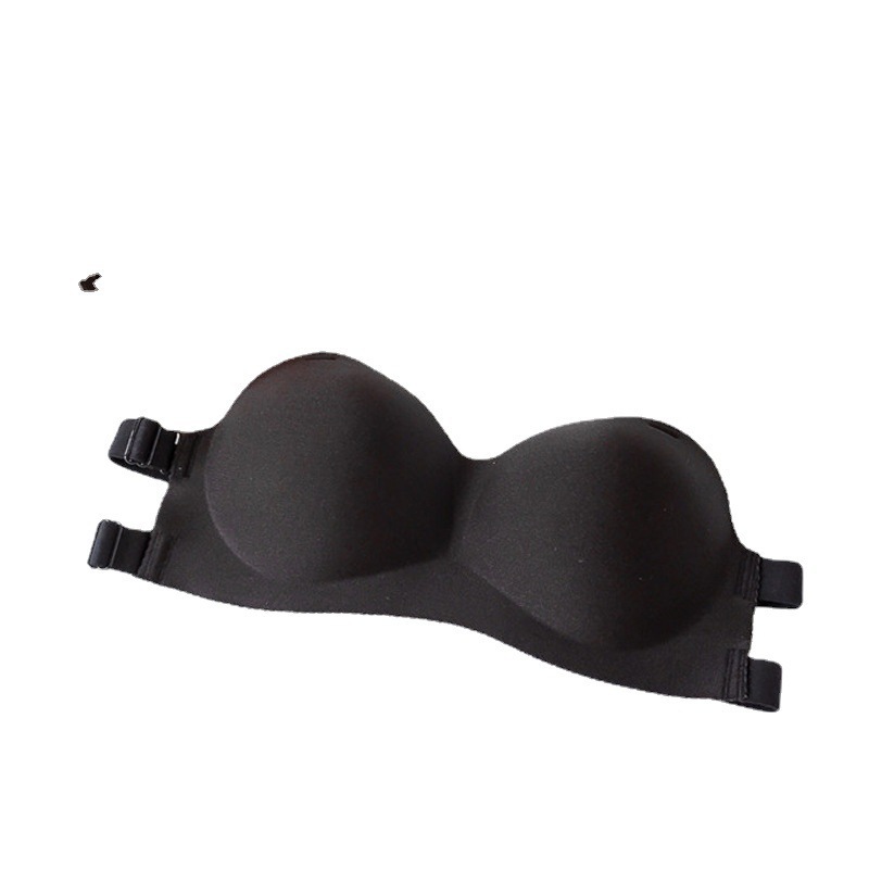 Cross-Border Tube Top Beauty Back Glossy Strapless Bra and Undershirt Strapless Bandeau Sexy Gather the Invisible Bra. Anti-Slip Bra Women