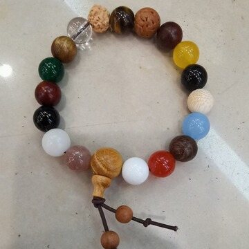 杭州灵隐十八籽手串多宝菩提手链文玩手把件十八子佛珠金刚手串