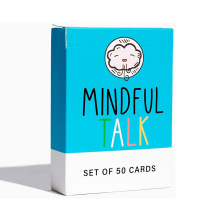 英文桌游戏Mindful talk for kids儿童正念亲子互动挑战问答热