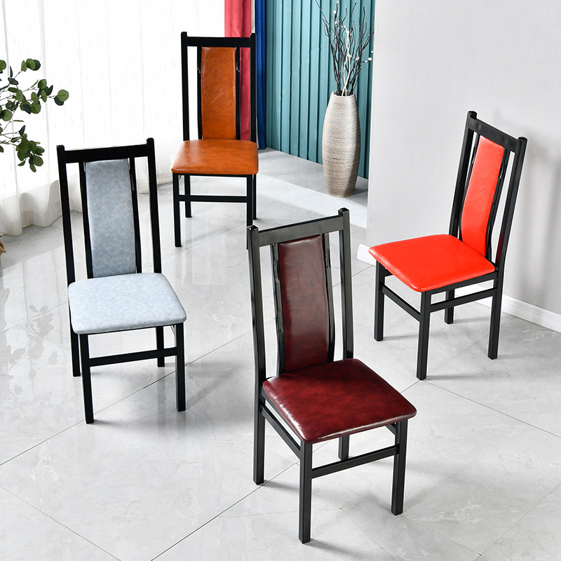 批发新中式饭店餐厅靠背酒店包厢椅子小吃烧烤店餐椅食堂简约快餐