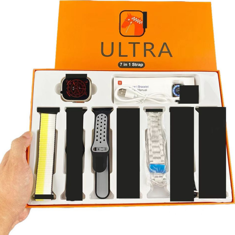 7 in 1 Ultra Smart Watch 7 Strap 7 in 1 Smart Watch Cross-Border Foreign Trade G9 S9 Y10 H13