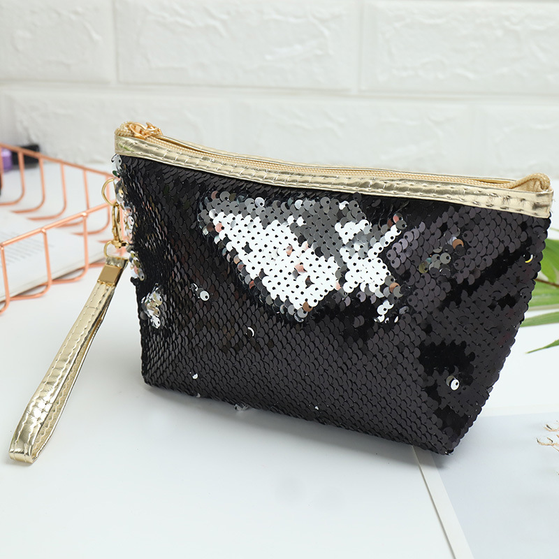 Amazon Pattern Sequin Cosmetic Bag Storage Bag Portable Portable and Cute Wash Bag Travel Fashion Buggy Bag