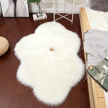 白色长毛绒云朵地毯床边毯心形少女公主不规则地垫毛绒客厅茶几毯