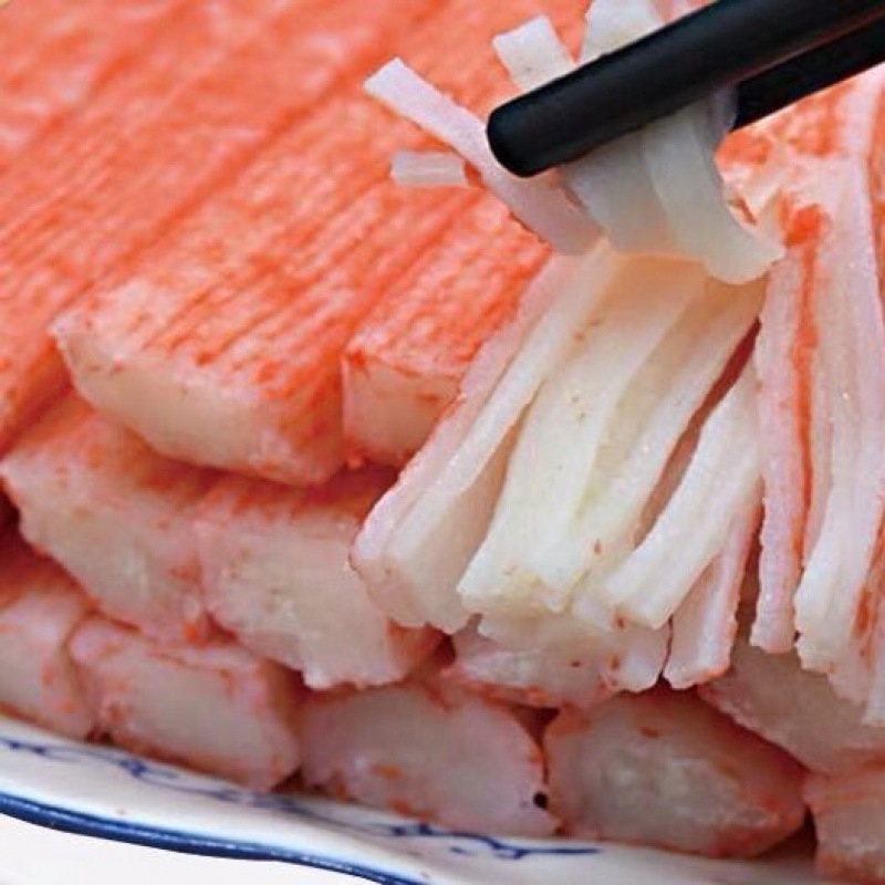 蟹柳500g手撕蟹肉棒即食日本寿司火锅食材配菜蟹足棒蟹肉棒代发