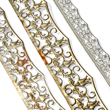 铁艺冲压金属花边板条家居果盘摆件围边金属花带镂空义乌市国杰