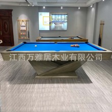 现代台球桌美式高端北美红橡木别墅家用球房俱乐部pool table