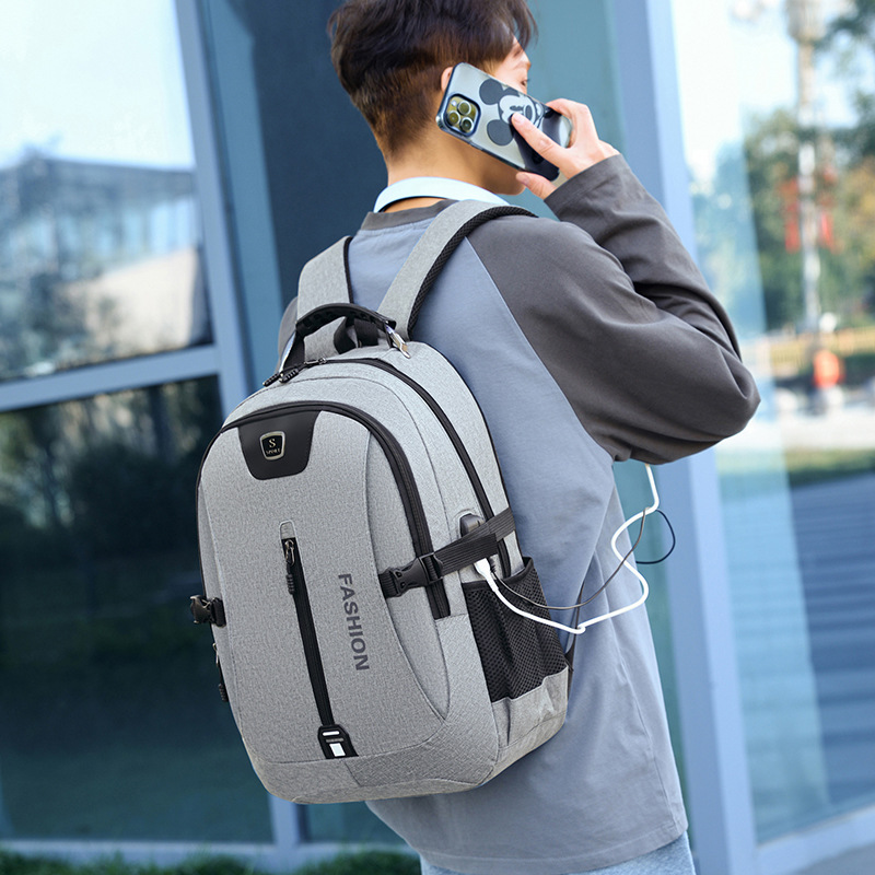 Men's Backpack Leisure Sports Travel Backpack Computer Bag Fashion Student Schoolbag