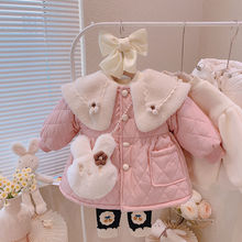 宝宝羽绒服一岁女童新款棉服婴儿加绒加厚棉衣儿童冬季棉袄棉服