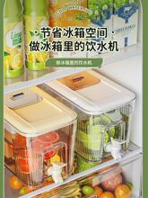 冰箱冷水壶带龙头6L大容量户外水果茶饮料桶家用耐高温轻奢凉水zb