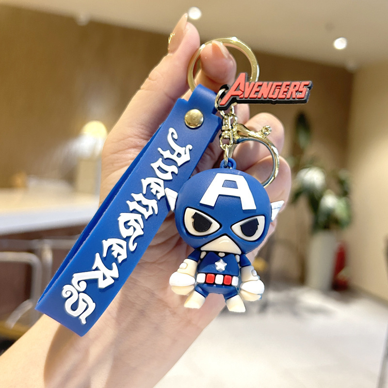 New Spider-Man Iron Man PVC Keychain Avengers Doll Ornaments League of Legends Wholesale