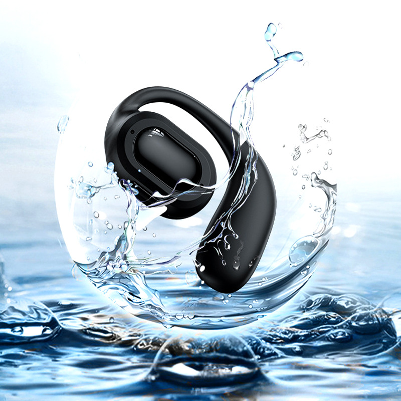 ows real wireless bluetooth headset ultra-long life battery non-in-ear ear-mounted touch call business single-ear headset