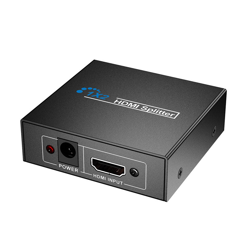 Hdmi Distributor One Divided into Two 4K Hd Video Series Hdmi One-Switch Two-Way Frequency Divider Multi-Monitoring Device Cross-Border