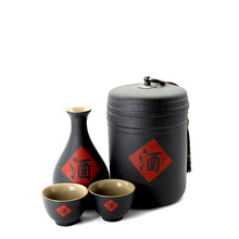 温酒壶家用烫酒器半斤日式老式热酒陶瓷中式黄白酒清酒杯酒具套装