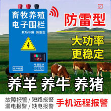 畜牧养殖电子围栏 养殖牛羊猪高压脉冲主机 牧场电围栏防护网系统