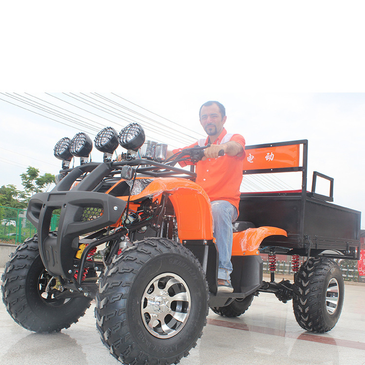 促销宗申大公牛四轮越野沙滩车atv摩托小型拉货utv雪地履带车