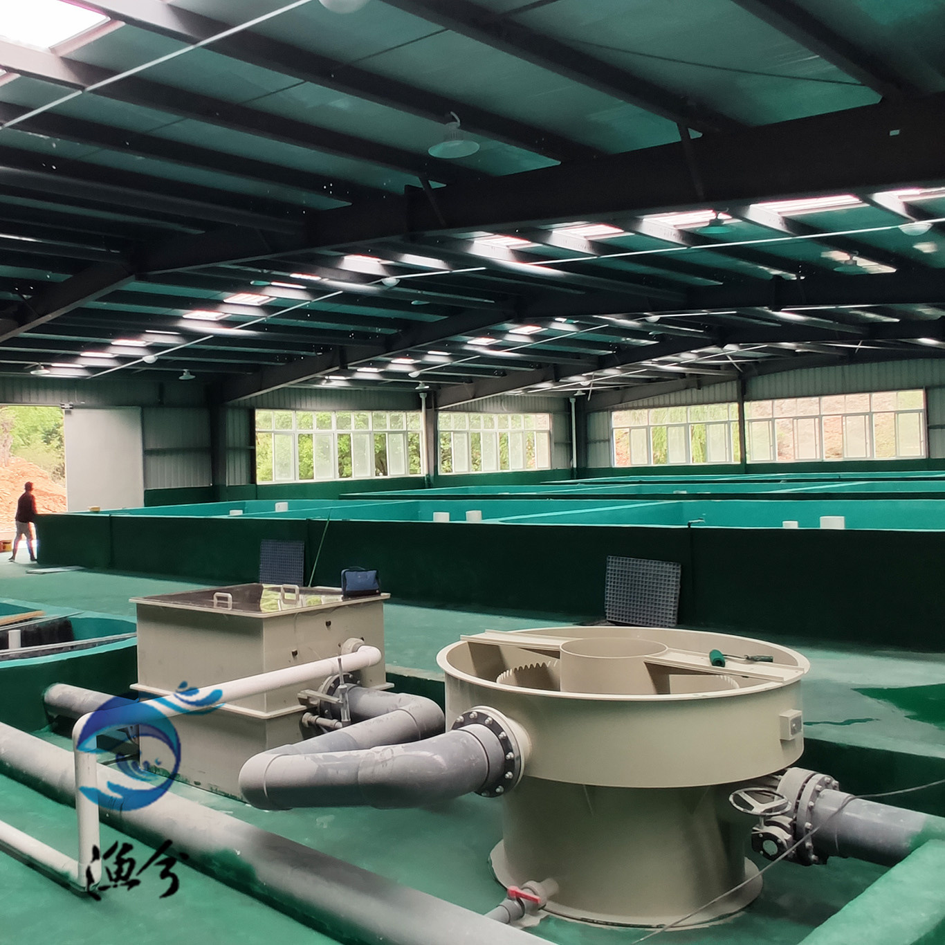 1000㎡工厂化循环水养鱼设备,工厂化循环水系统yx-ias1000