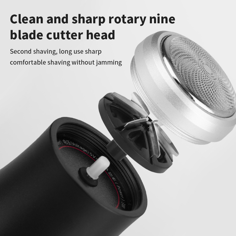 Mini Shaver Electric Portable Shaver Capsule Men's Knife Head Pick Pogonotomy Rechargeable Portable Shaving Beard