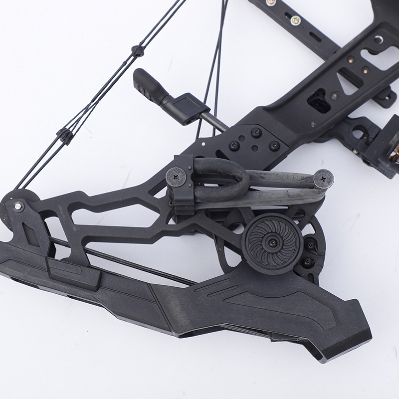 现货批发两用弓 射箭钢珠两用滑轮复合弓 猛禽磅数可调皮筋可空放