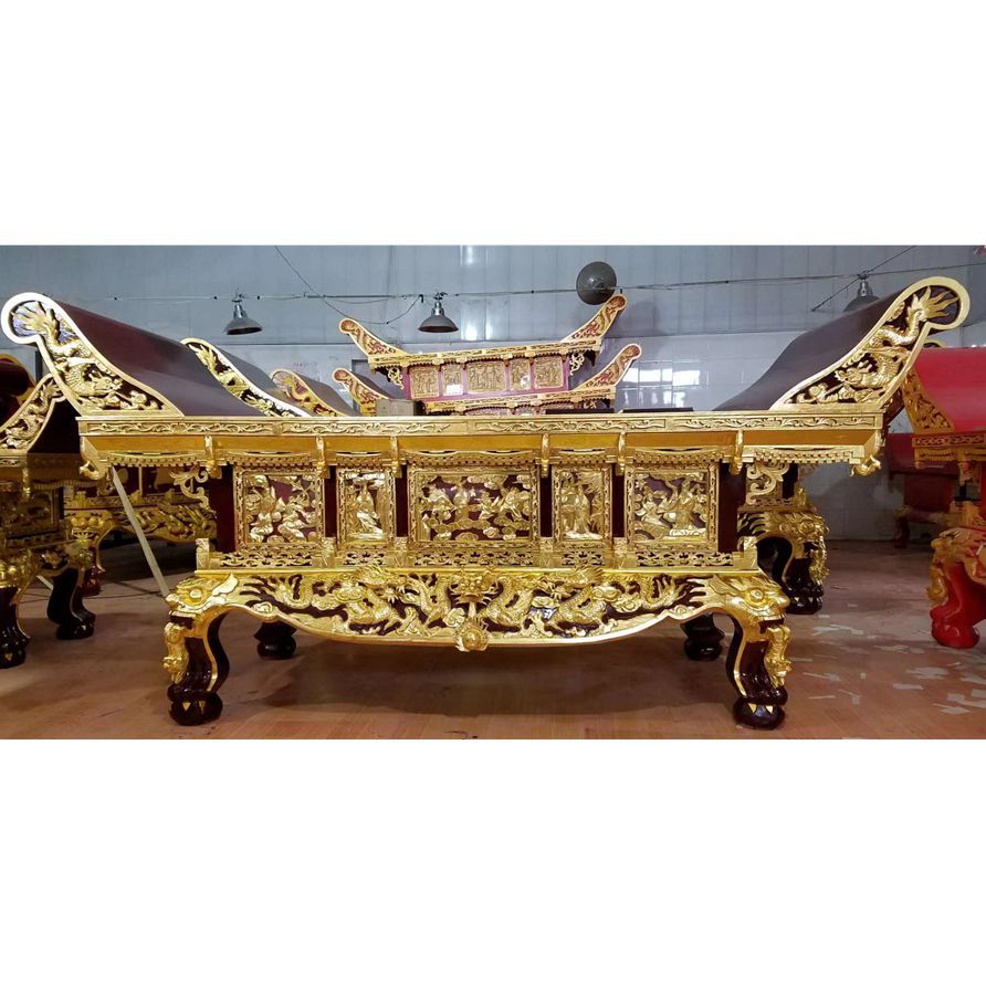 上善供应红木供桌供台雕刻贴金供桌樟木供桌铜雕元宝桌供奉台