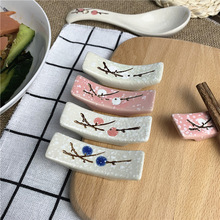 筷子托架筷子托放筷子的小托日式陶瓷筷枕家用创意勺子托筷子架搁
