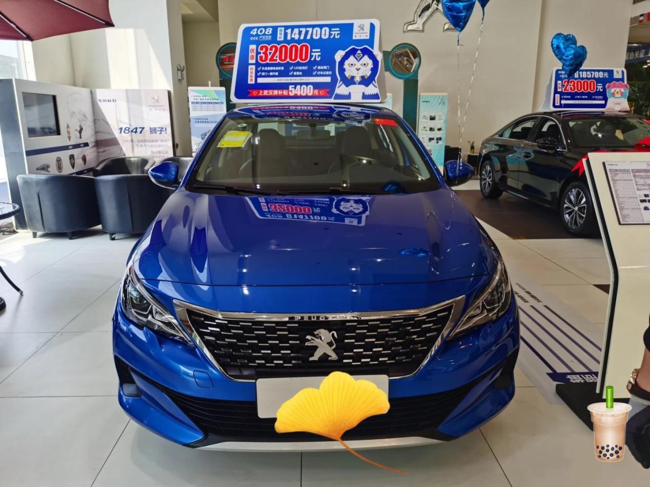 选定标致408,漂亮的小蓝蓝!