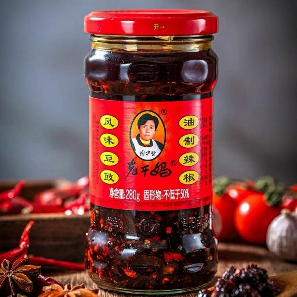 老干妈风味豆豉280g*24瓶整箱辣椒酱下饭拌饭拌面酱辣子鸡油辣椒