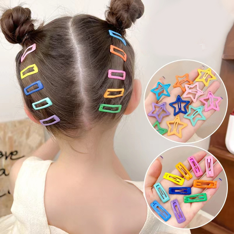 Children's Cute BB Clip Broken Hair Girl Bangs Side Clip Baby Hair Clip Girl Headdress Five-Pointed Star