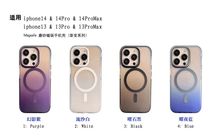 适用新款iPhone15promax渐变磁吸手机壳苹果15pro全包防摔保护壳