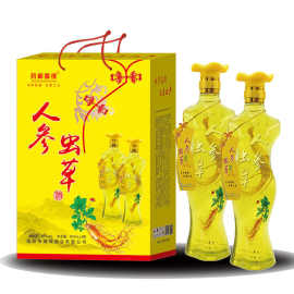 【人参虫草酒礼盒】人参虫草酒人参酒礼盒装42度白酒