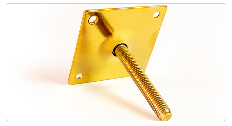 丰固厂家定制方管底座 服装店挂钩38圆管连接件固定底座五金配件