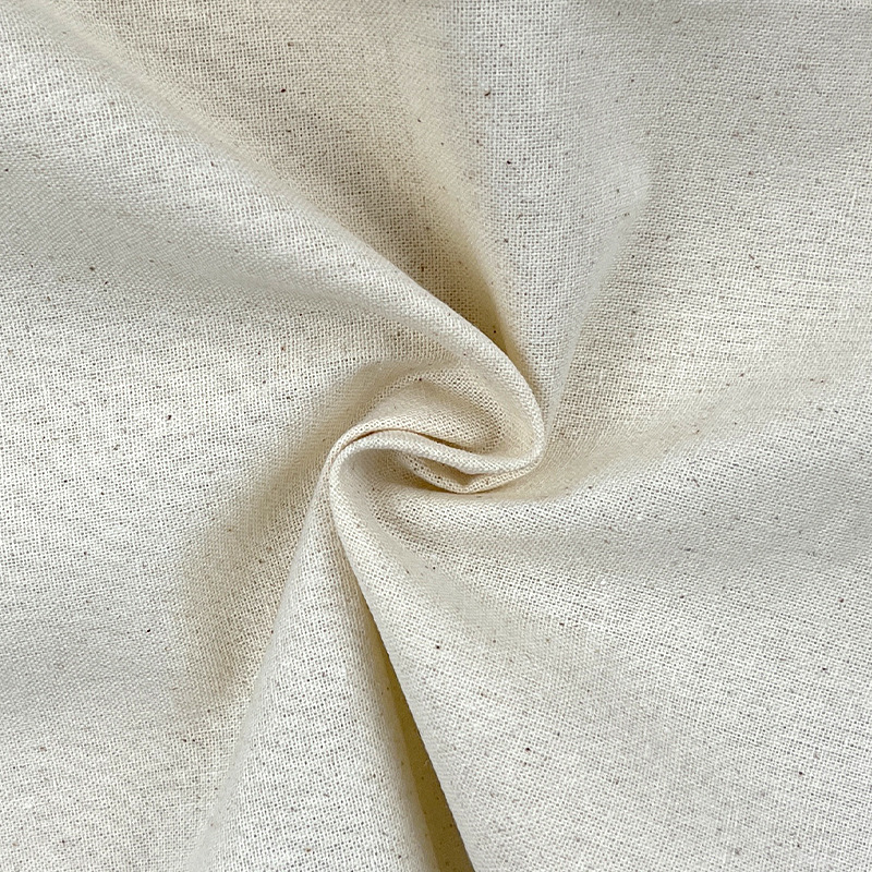 2060全棉加厚立裁布口袋布棉里布20支棉胚布全棉束口袋帆布包面料