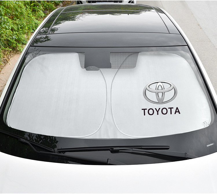 Automobile universal sunshade curtain car magnetic sun protection and heat insulation cartoon car logo 4 side window rear shield blackout