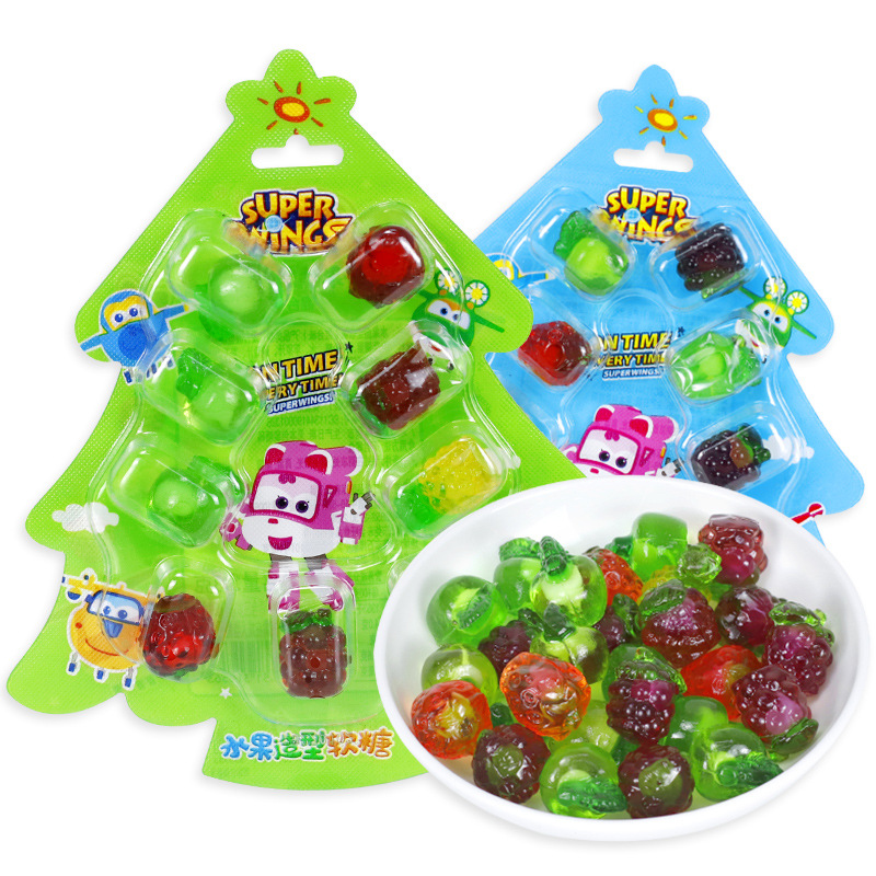金稻谷34g水果造型软糖儿童休闲零食水果味糖果批发创意包装食品