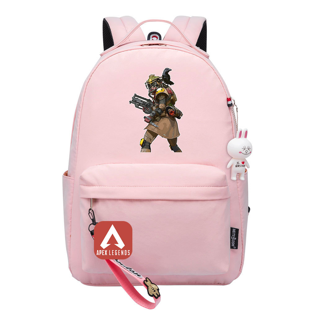 新款游戏apex英雄印花青少年学生书包男女休闲包女生双肩背包