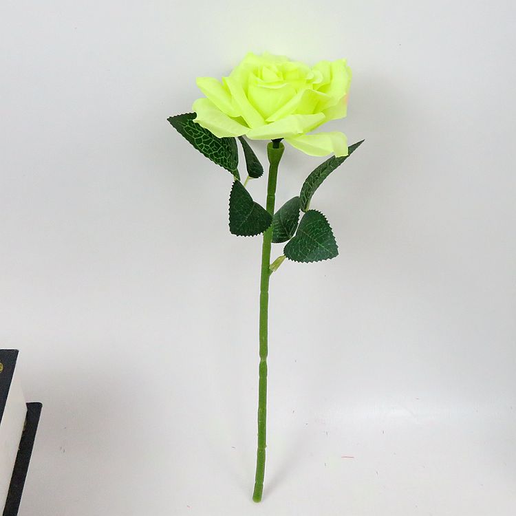 Artificial Rose Single Valentine's Day Rose Flower Arrangement Wedding Celebration Living Room Ornament Decoration Wholesale