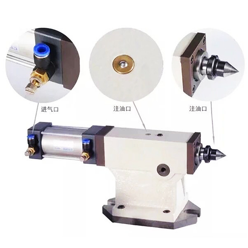 数控分度头尾座加工中心第四轴铣床顶针液压手动尾座125 135