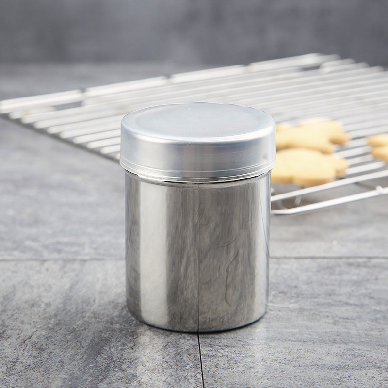 撒粉罐瓶带盖过滤网面粉筛子网筛手持用可可粉撒粉调味罐烘焙器具
