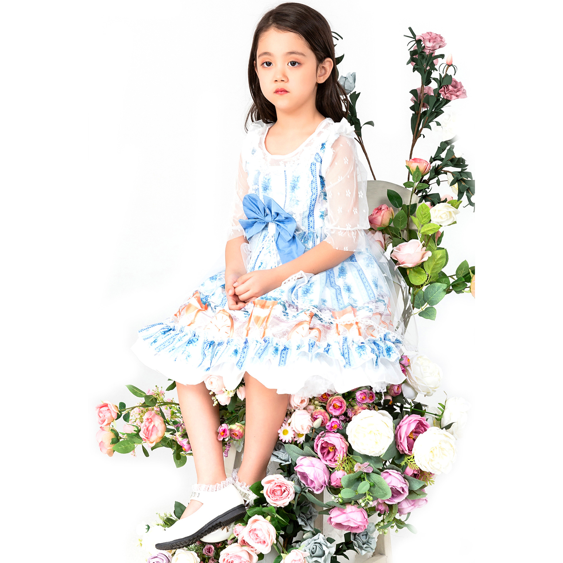 m-xxl女童洛丽塔服装连衣裙公主裙舞台演出表演服舞台走秀