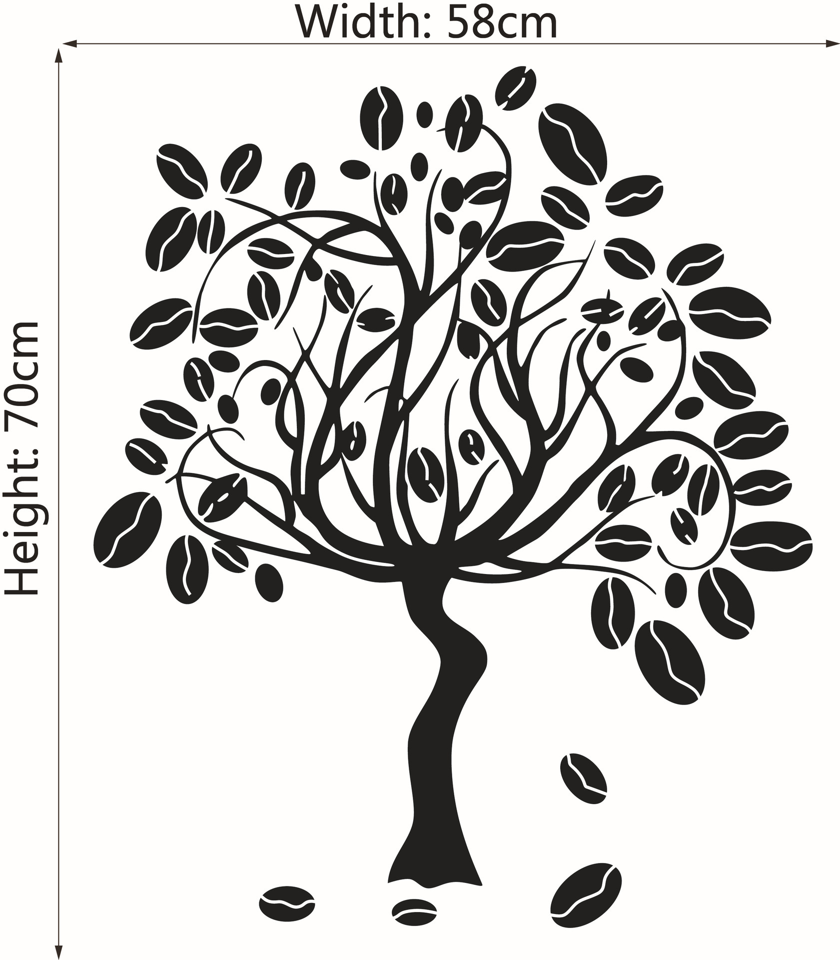 大树贴画 个性可移除精雕墙贴 客厅卧室装饰画 可一件代发